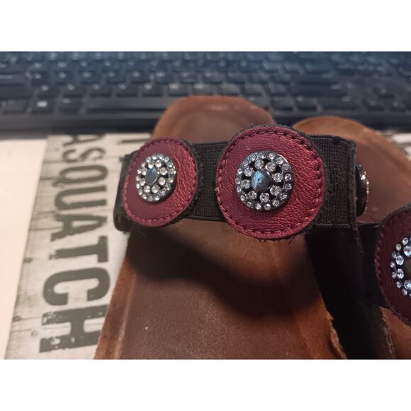 Naot Marissa slide sandals Made in Israel shimmer leather EU 39 US 8.5 - Picture 5 of 5